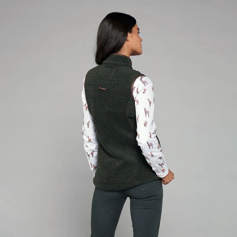 Toggi Regent Fleece Gilet Ladies in Forest Green-2