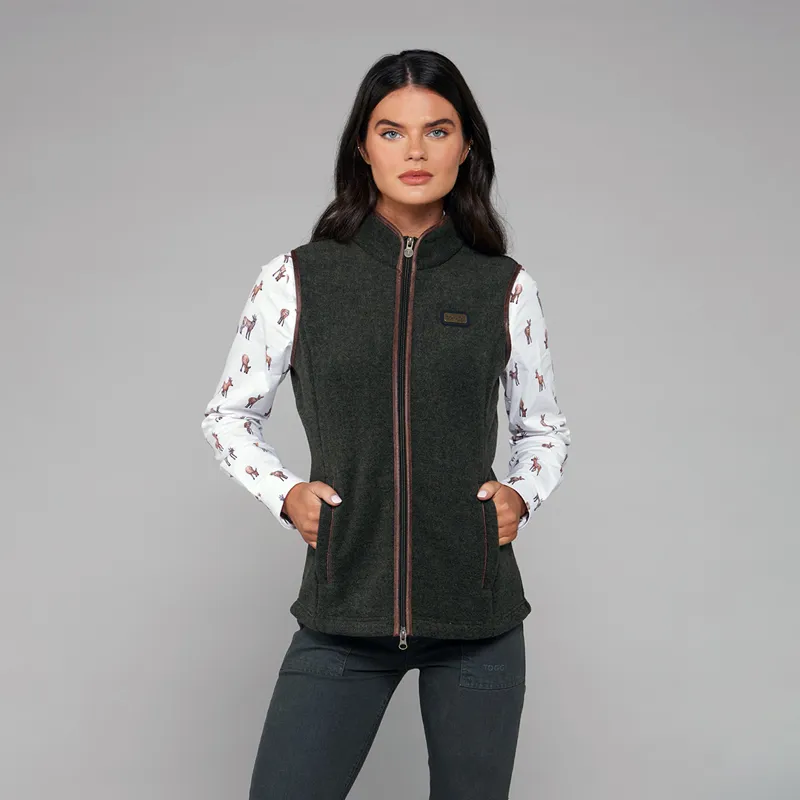 Toggi Regent Fleece Gilet Ladies in Forest Green