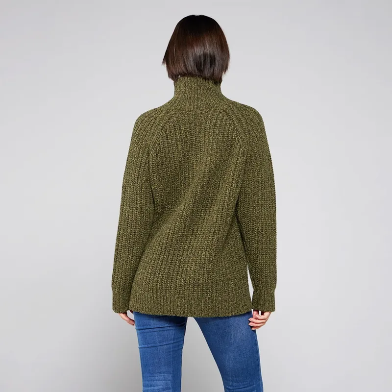 Toggi Ruislip Chunky Knit Sweater Ladies in Olive Green-4
