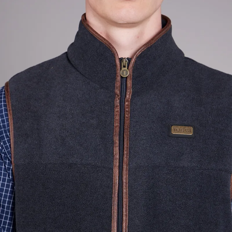 Toggi Tudor Fleece Gilet Mens in Midnight Navy-5