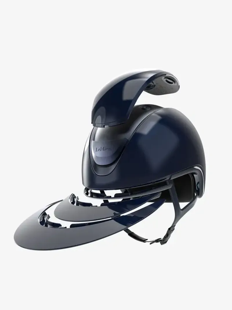 LeMieux Verv Competition Helmet Gloss in Navy-2