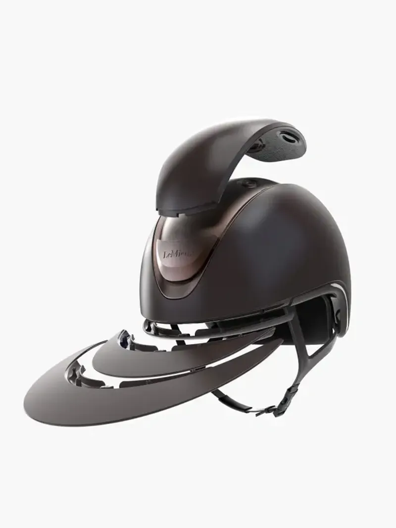 LeMieux Verv Competition Helmet in Matte Brown-2