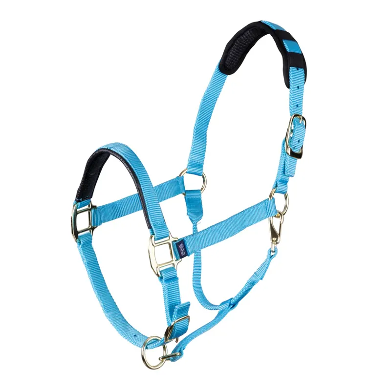Shires Topaz Nylon Headcollar in Blue