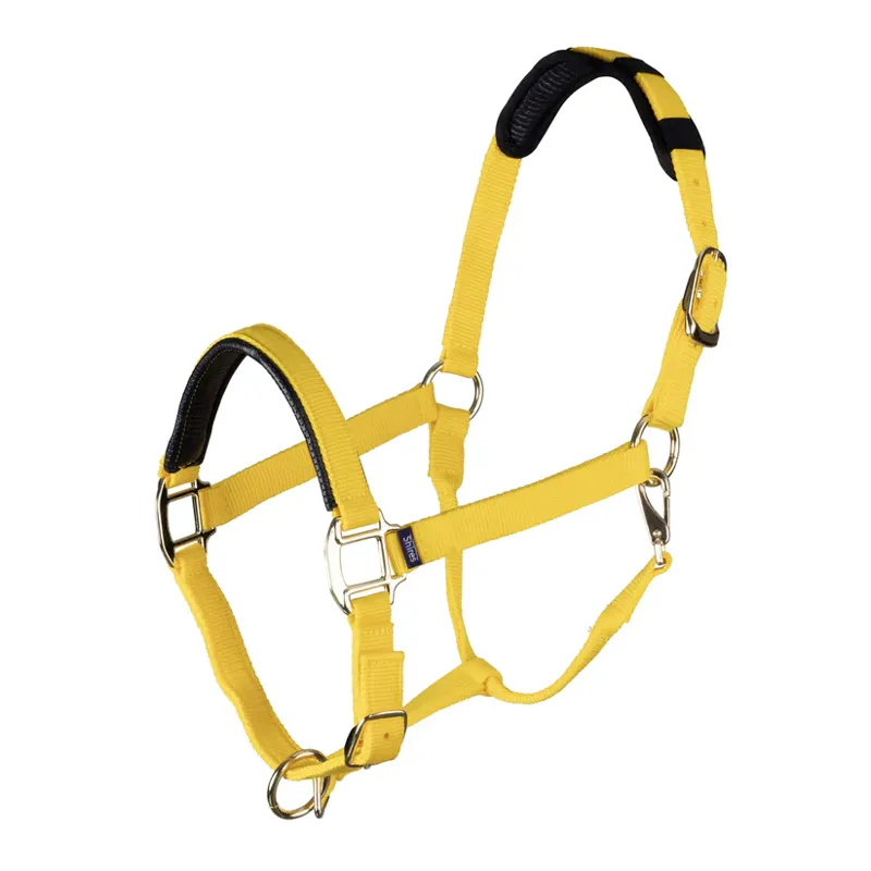 Shires Topaz Nylon Headcollar in Yellow - WEB EXCLUSIVE