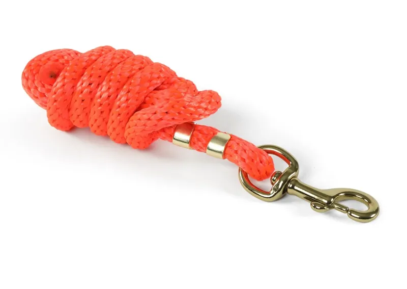 Shires Topaz Lead Rope in Orange - WEB EXCLUSIVE