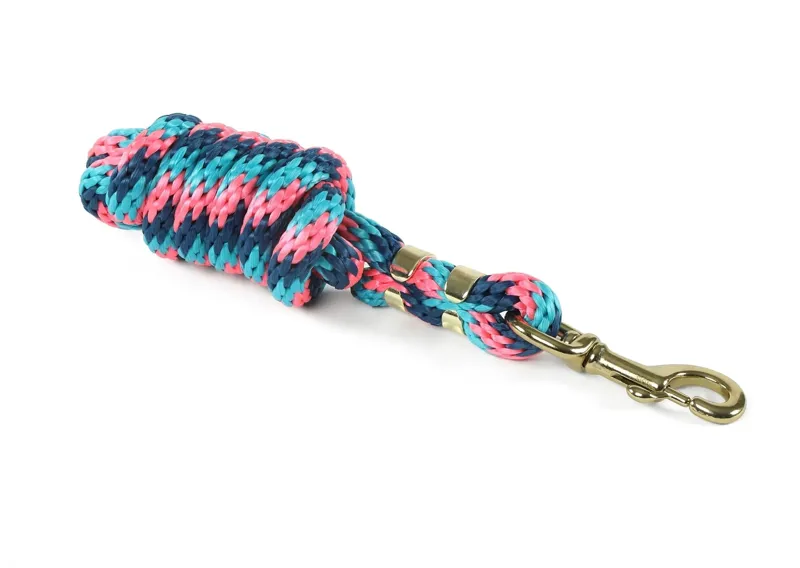 Shires Topaz Lead Rope in Pink/Turqoise/Navy - WEB EXCLUSIVE