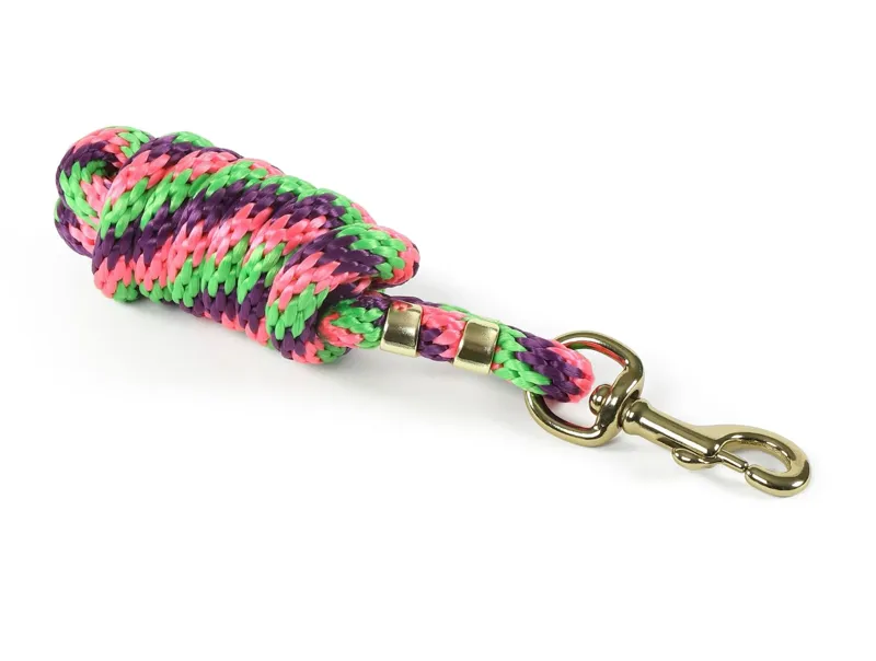 Shires Topaz Lead Rope in Purple/Lime/Pink - WEB EXCLUSIVE