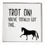 Gubblecote Greetings Card - Trot On