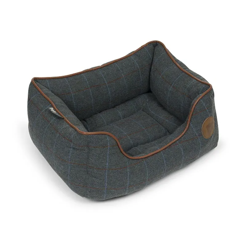 Petface Twilight Tweed Square Dog Bed-2