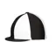 Hy Equestrian Two Tone Lycra Hat Silk in Black/White - WEB EXCLUSIVE