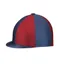 Hy Equestrian Two Tone Lycra Hat Silk in Navy/Burgundy - WEB EXCLUSIVE