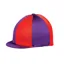 Hy Equestrian Two Tone Lycra Hat Silk in Purple/Red - WEB EXCLUSIVE