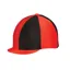 Hy Equestrian Two Tone Lycra Hat Silk in Red/Black - WEB EXCLUSIVE