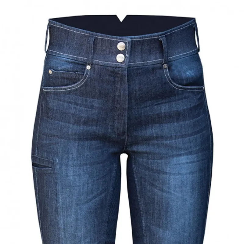 Equetech Ultimo Grip Breeches Ladies in Denim-4
