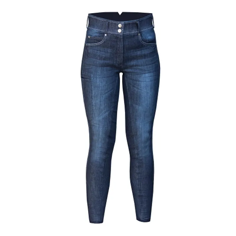 Equetech Ultimo Grip Breeches Ladies in Denim-2