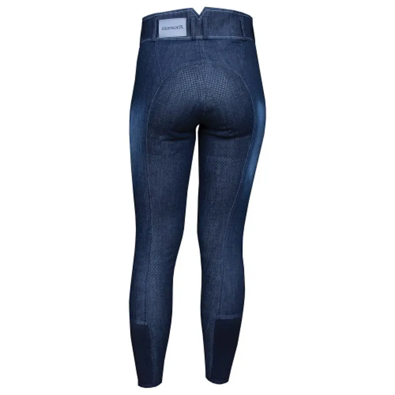 Equetech Ultimo Grip Breeches Ladies in Denim-3