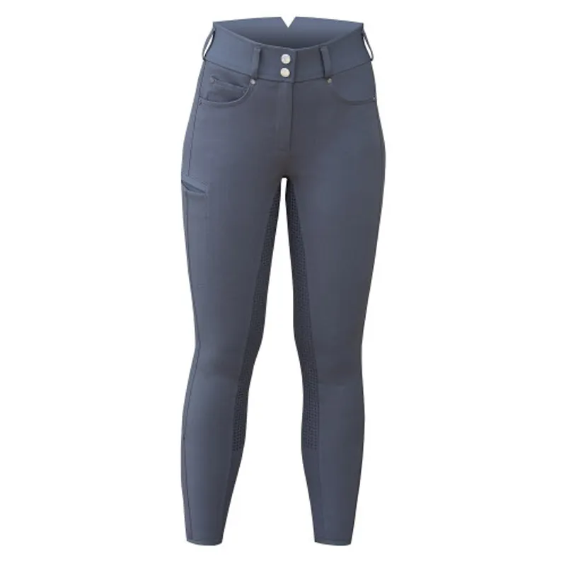 Equetech Ultimo Grip Breeches Ladies in Grey-2
