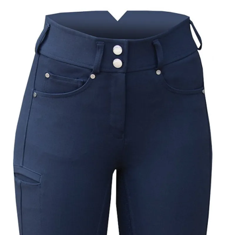 Equetech Ultimo Grip Breeches Ladies in Navy-4