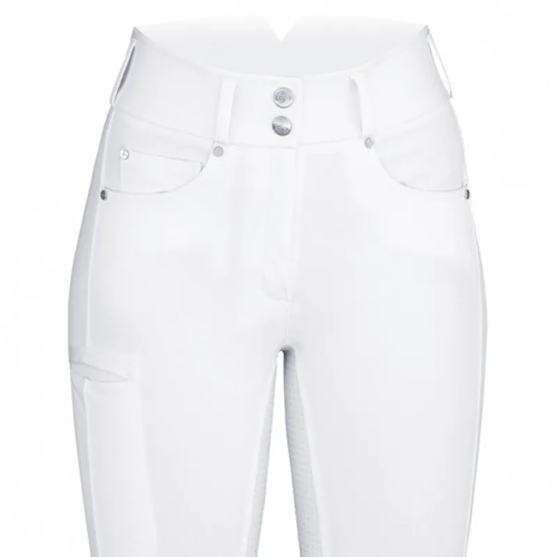 Equetech Ultimo Grip Breeches Ladies  in White-4