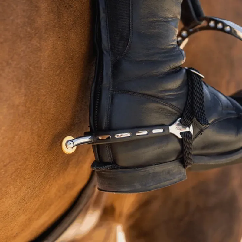 Sprenger ULTRA Fit Extra Grip Rounded Spurs with Comfort Roller -2