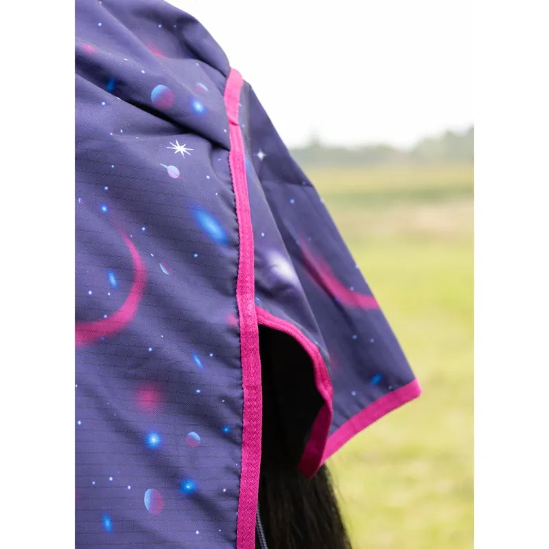 StormX Original Out Of This World 100g Turnout Rug in Navy and Magenta-5
