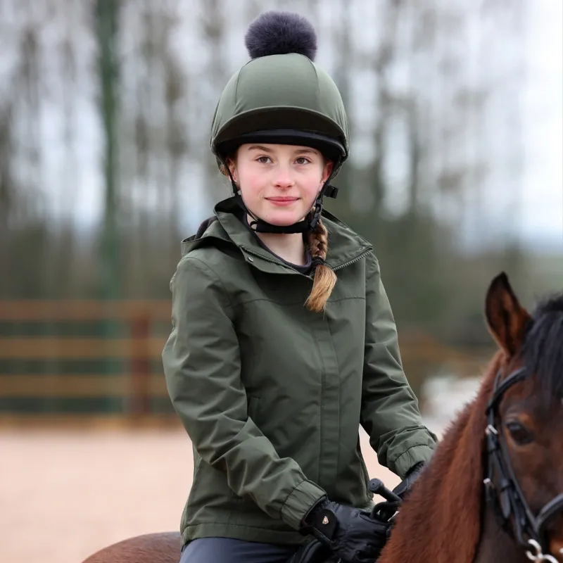 Aubrion React Thermal Waterproof Coat Young Rider in Khaki-7