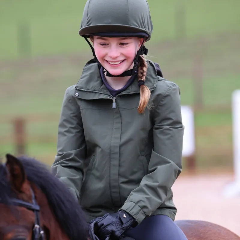 Aubrion React Thermal Waterproof Coat Young Rider in Khaki-9