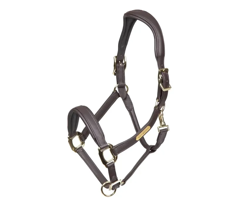 Velociti RAPIDA Comfort Leather Headcollar in Havana