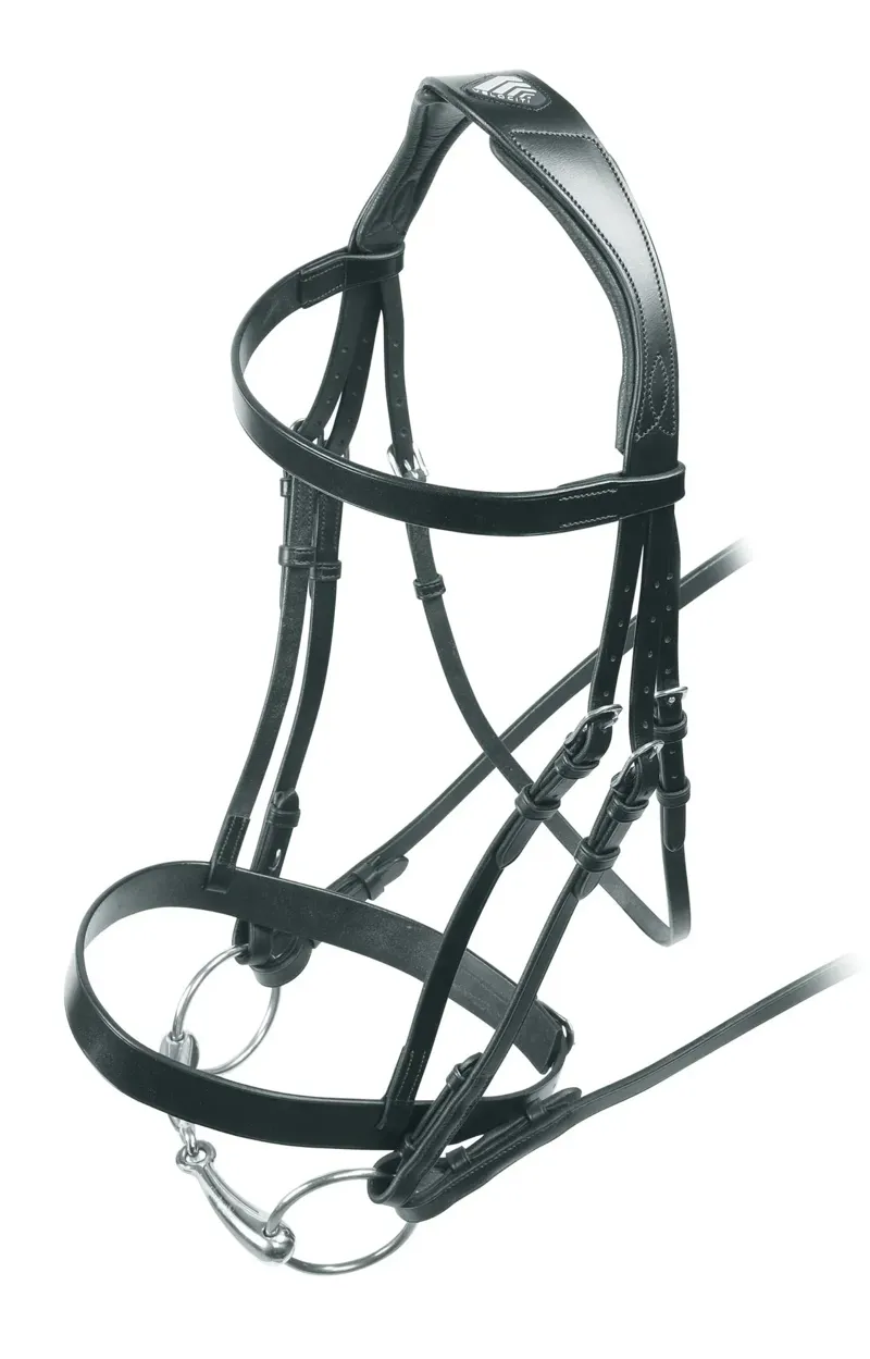 Velociti RAPIDA Hunter Cavesson Bridle in Black-2