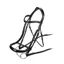 Velociti RAPIDA Ergonomic Curved Cavesson Bridle in Brown