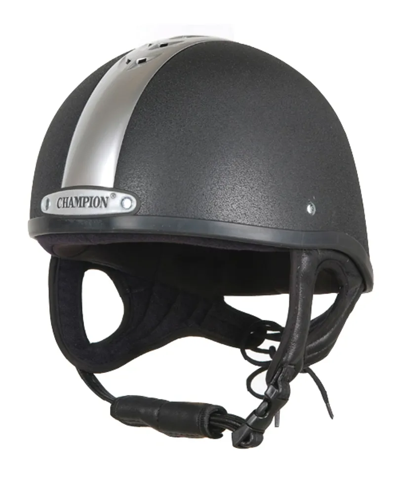Champion Ventair Deluxe Skull Riding Hat Unisex 7 1/2 in Black