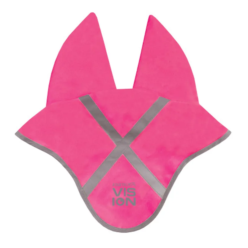 Equetech Hi-Vis Vision Acoustic Ear Bonnet in Pink
