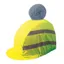 Equetech Hi-Vis Vision Deluxe Pom Hat Silk in Yellow - WEB EXCLUSIVE