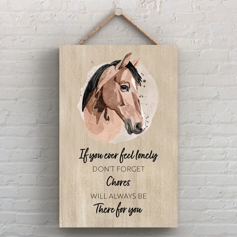 Vivid Squid 'Chores Will Always Be There For You' Hanging Plaque