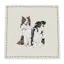 Vivid Squid 2 Collies Ceramic Coaster