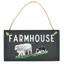 Vivid Squid 'Farmhouse' Slate Plaque