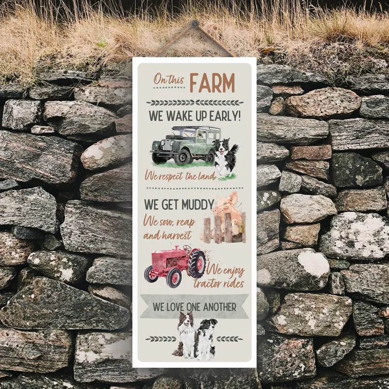 Vivid Squid 'On This Farm' Plaque