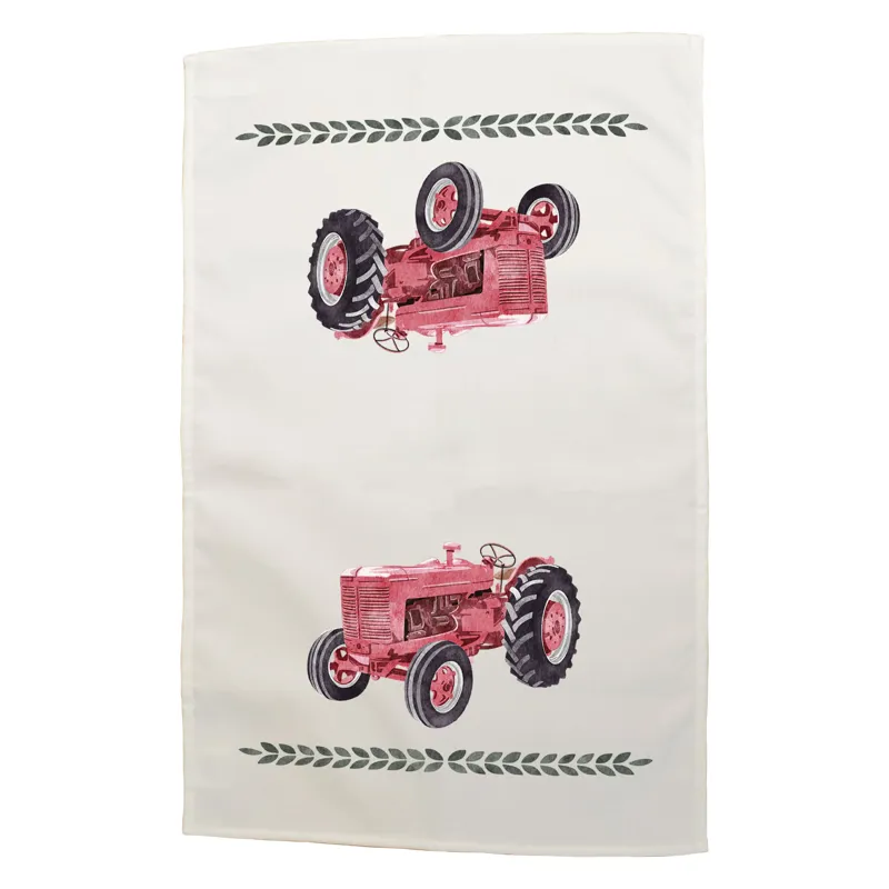 Vivid Squid Tractor Tea Towel