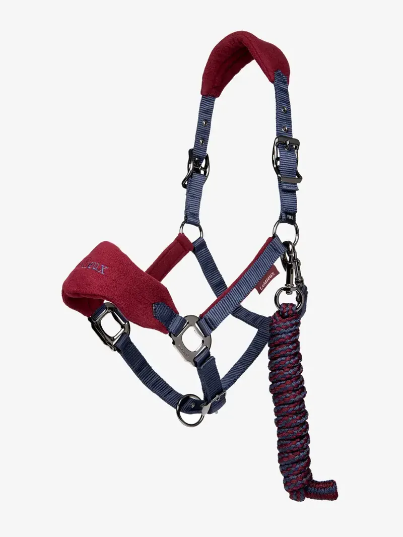 LeMieux Vogue Headcollar and Leadrope in Burgundy