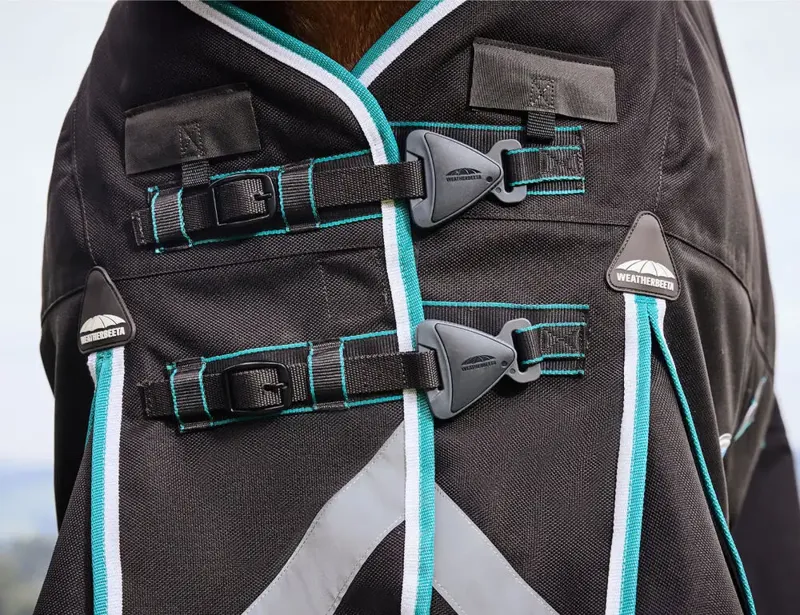 Weatherbeeta ComFiTec Ultra Combi 100g Turnout Rug in Charcoal-1