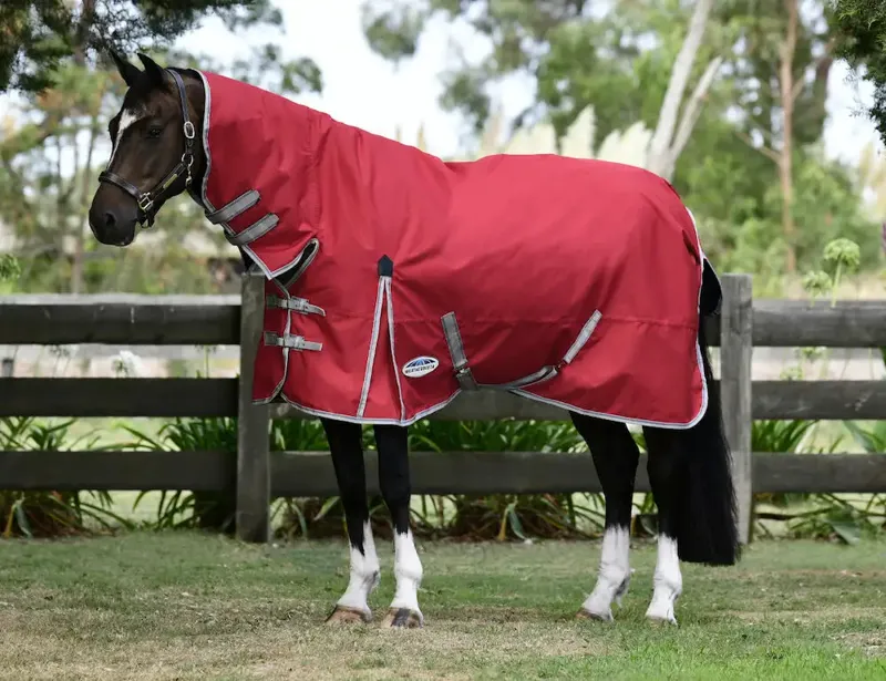 Weatherbeeta ComfiTec Classic Combo Neck 50g Turnout in Red