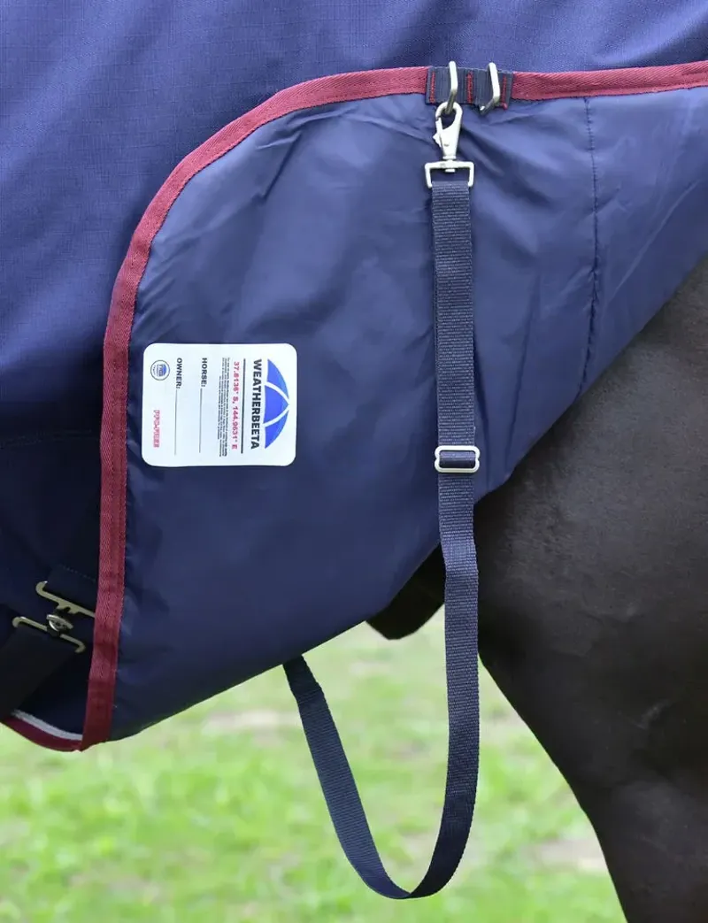 Weatherbeeta Comfitec Essential Combo 360g Turnout Rug in Navy and Burgundy-2