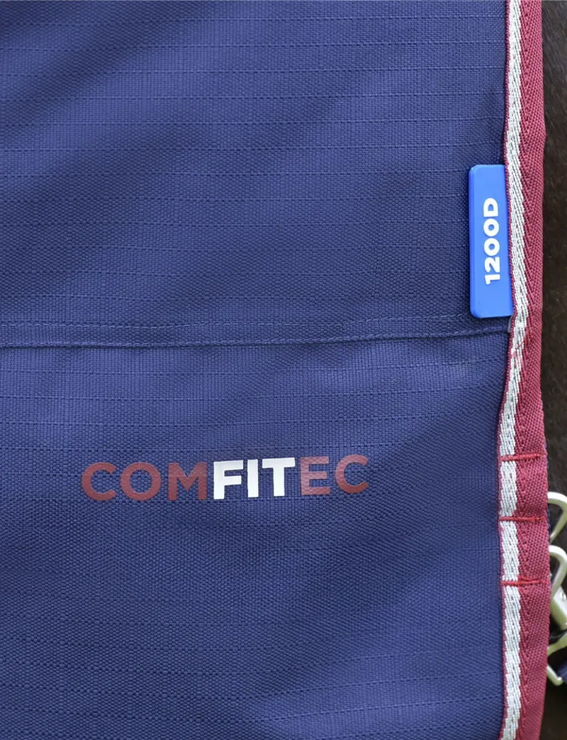 Weatherbeeta Comfitec Essential Combo 360g Turnout Rug in Navy and Burgundy-4