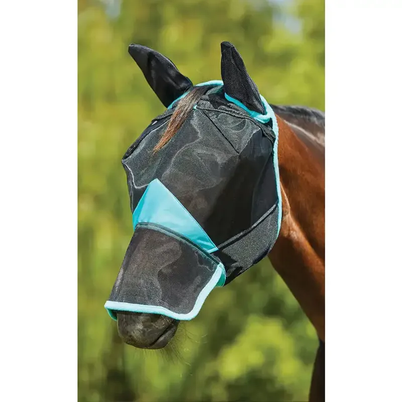 Weatherbeeta Deluxe Fine Mesh Mask with Ears and Nose in Black