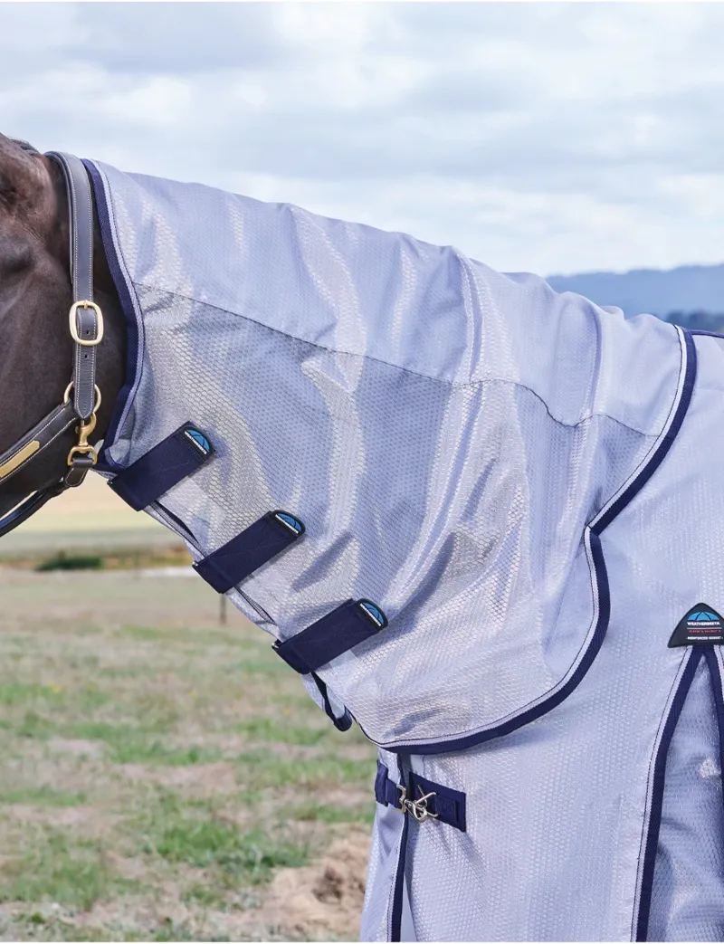 Weatherbeeta ComFiTec Hexi Shield Combo Fly Sheet in Silver-3