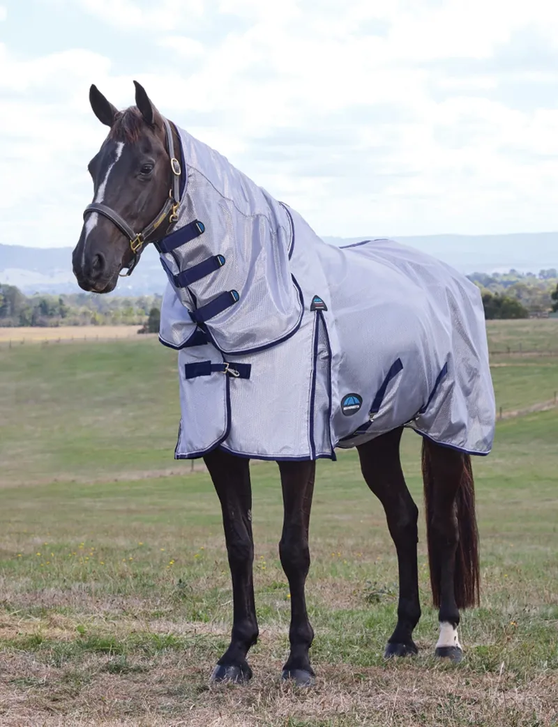 Weatherbeeta ComFiTec Hexi Shield Combo Fly Sheet in Silver