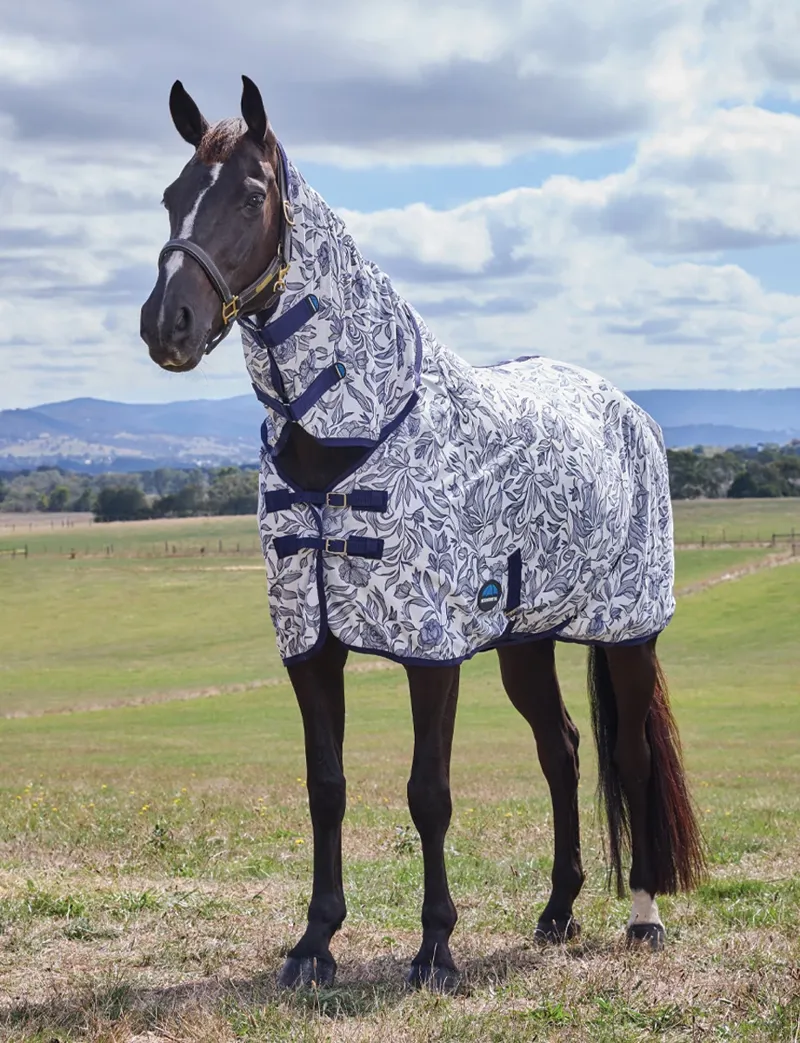 Weatherbeeta ComFiTec Limited Edition Fly Sheet Combo in Floral Print