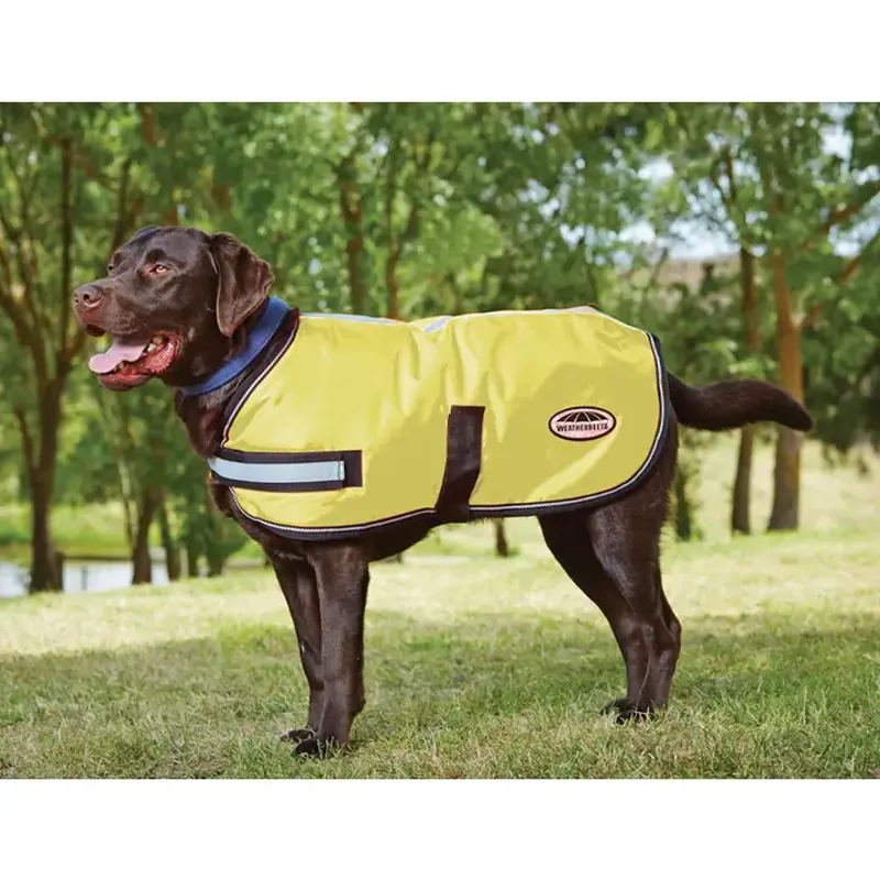 Weatherbeeta ComFiTec Reflective Parka Dog Coat in Yellow