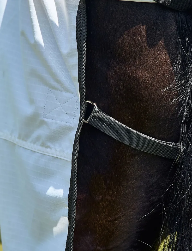 Weatherbeeta ComFiTec Sweet Itch Shield Fly Sheet Combo in White-5