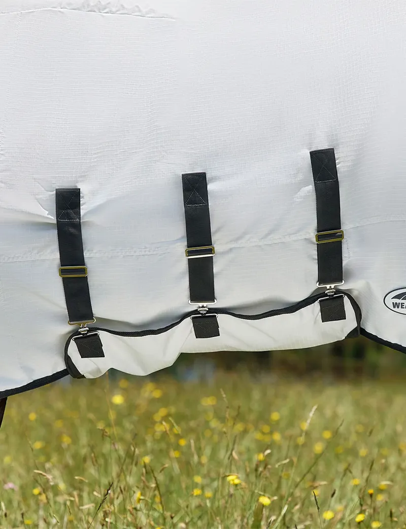 Weatherbeeta ComFiTec Sweet Itch Shield Fly Sheet Combo in White-6